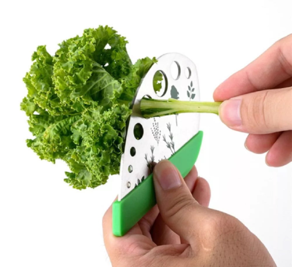 9-Hole Stainless Steel Herb Stripper – Multi-Functional Kitchen Tool for Quick Herb Leaf Stripping & Peeling