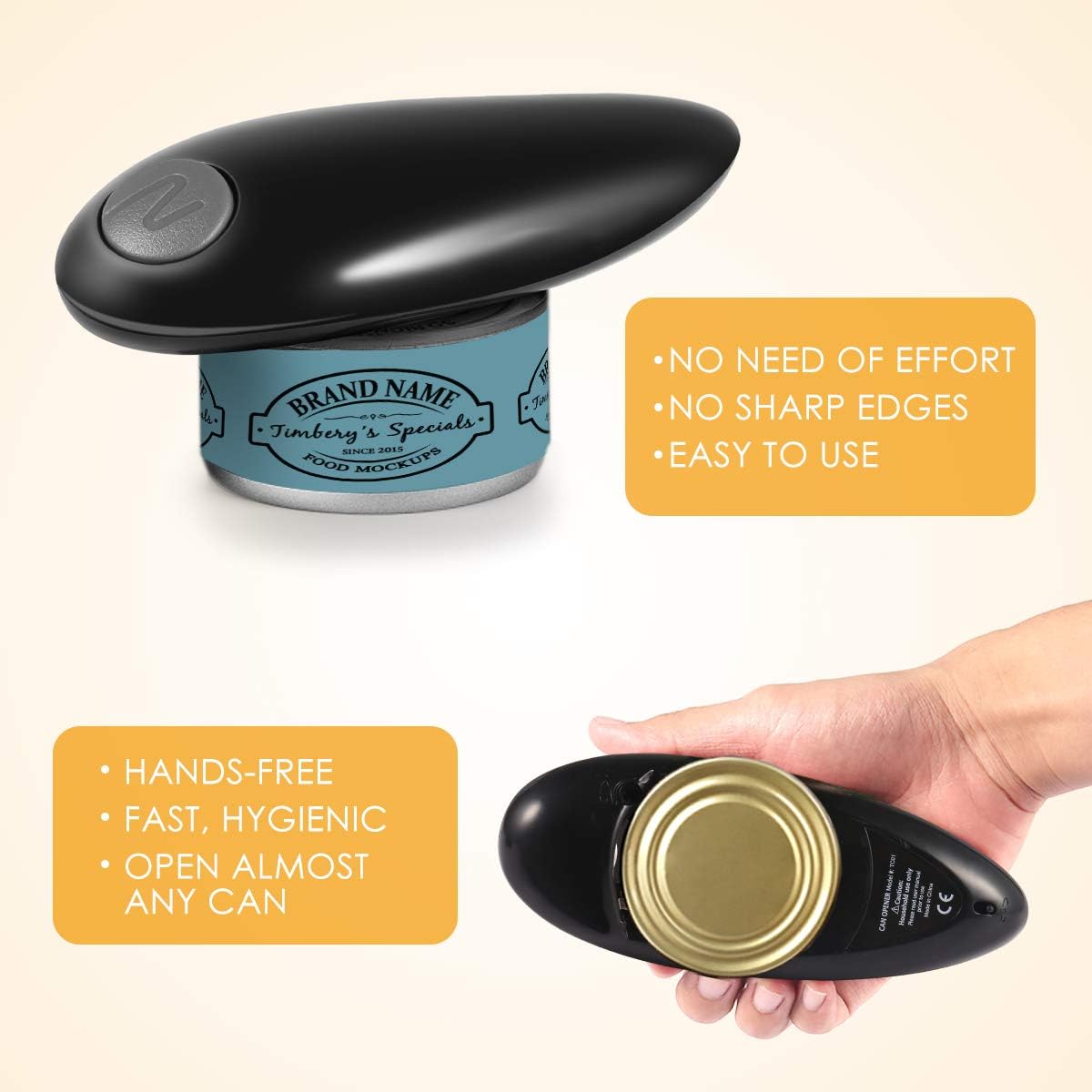 Electric Can Opener, Restaurant Can Opener, Smooth Edge Automatic Electric Can Opener! Chef'S Best Choice