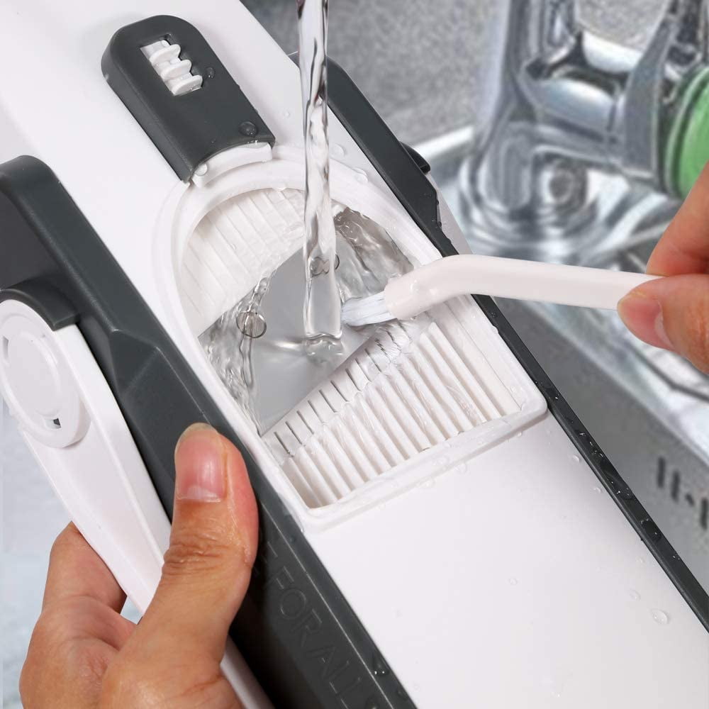 Mandoline Slicer for Kitchen, Vegetable Cutter Food Shredder Dicer Chopper, Gray