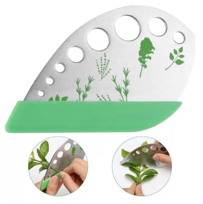 9-Hole Stainless Steel Herb Stripper – Multi-Functional Kitchen Tool for Quick Herb Leaf Stripping & Peeling