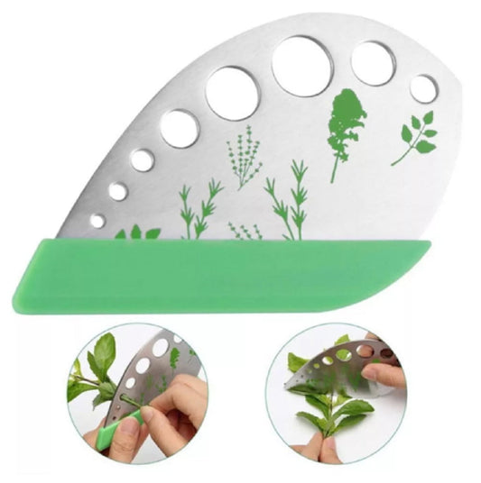 9-Hole Stainless Steel Herb Stripper – Multi-Functional Kitchen Tool for Quick Herb Leaf Stripping & Peeling